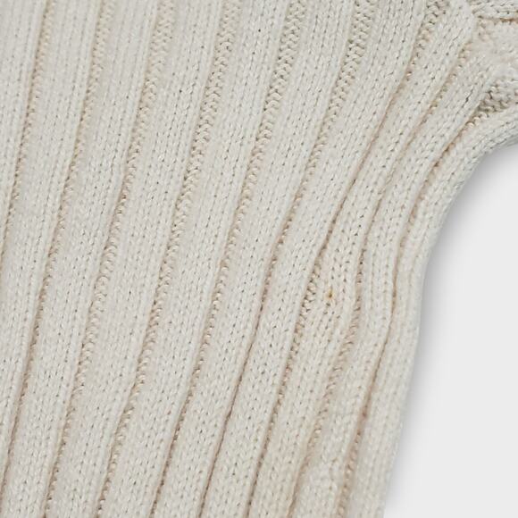 Everlane The Cotton Rib Crew Sweater Organic Ivory Cream Sz L Minimalist Neutral - Picture 12 of 12